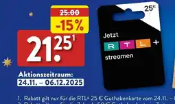Aldi Nord Rtl+ guthabenkarte Angebot