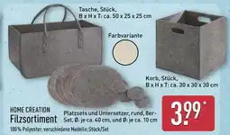 Aldi Nord Home creation filzsortiment tasche Angebot