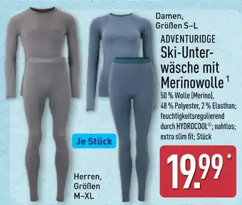 Aldi Nord Adventuridge ski-unterwäsche mit merinowolle damen Angebot