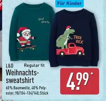Aldi Nord L&d weihnachtssweatshirt Angebot