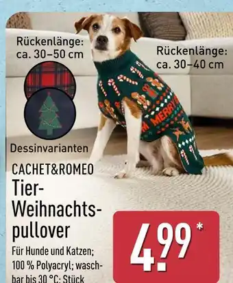 Aldi Nord Cachet&romeo tier-weihnachtspullover Angebot