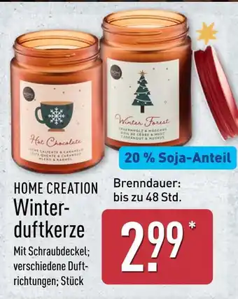 Aldi Nord Home creation winterduftkerze Angebot