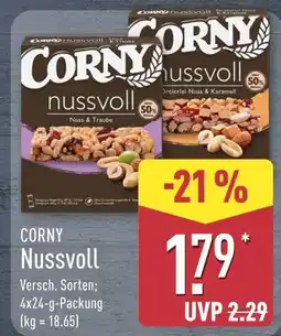 Aldi Nord Corny nussvoll nuss & traube Angebot
