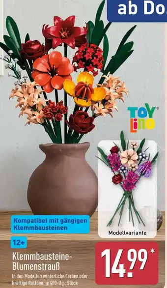 Aldi Nord Toylino klemmbausteine-blumenstrauß winterliche farben Angebot