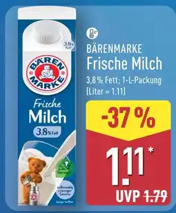 Aldi Nord Bärenmarke frische milch Angebot
