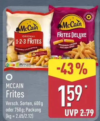Aldi Nord Mccain original 1-2-3 frites Angebot