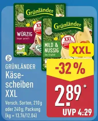 Aldi Nord Grünländer würzig Angebot