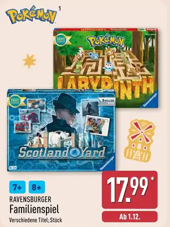 Aldi Nord Ravensburger pokemon labyrinth Angebot