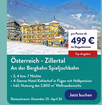 Aldi Nord Österreich - zillertal an der bergbahn spieljochbahn Angebot