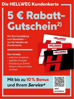 Hellweg Hellweg rabatt-gutschein 5€ Angebot