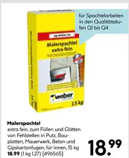 Hellweg Weber malerspachtel extra fein Angebot
