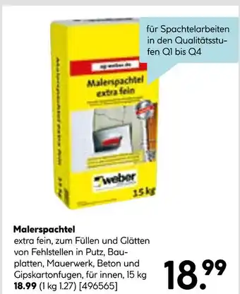 Hellweg Weber malerspachtel extra fein Angebot