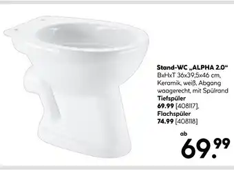 Hellweg Stand-wc „alpha 2.0“ tiefspüler Angebot