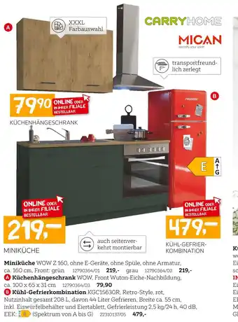 XXXLutz Carryhome & mican miniküche Angebot