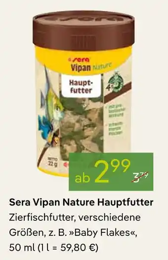 Pflanzen Kölle Sera vipan nature hauptfutter Angebot