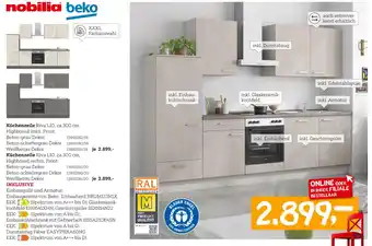 XXXLutz Nobilia, beko küchenzeile riva l10 Angebot