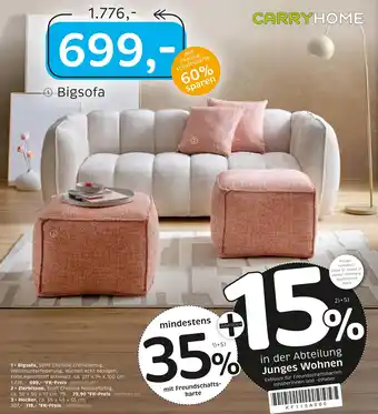 XXXLutz Carryhome bigsofa Angebot