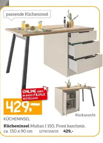 XXXLutz Carryhome kücheninsel multan i 150 Angebot