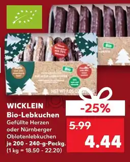 Kaufland Wicklein bio-lebkuchen Angebot
