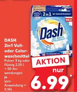 Kaufland Dash 2in1 voll- oder colorwaschmittel Angebot