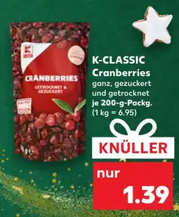 Kaufland K-classic cranberries Angebot