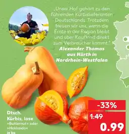 Kaufland Dtsch. kürbis, lose butternut Angebot