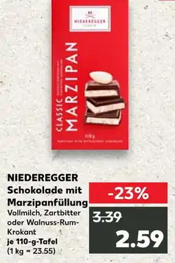 Kaufland Niederegger schokolade mit marzipanfüllung vollmilch Angebot