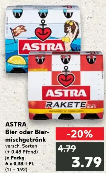 Kaufland Astra bier oder biermischgetränk Angebot