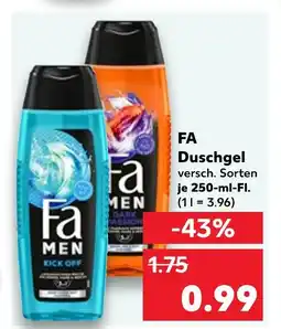 Kaufland Fa men kick off duschgel Angebot