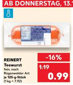 Kaufland Reinert teewurst Angebot