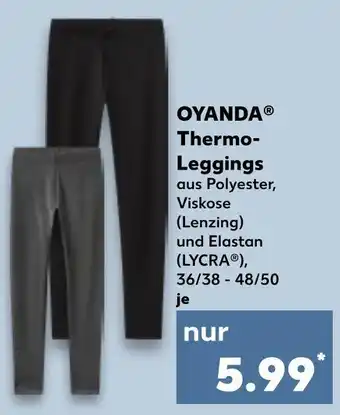 Kaufland Oyanda thermo-leggings Angebot