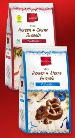 Lidl Favorina Mini-Sterne-Herzen-Brezeln vegan Angebot