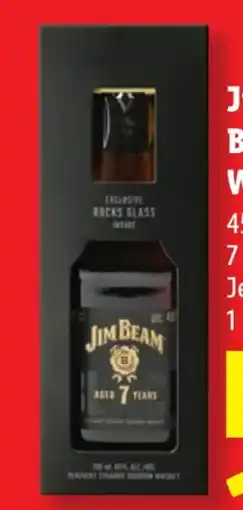 Lidl Jim Beam 7 Year Old Black Kentucky Straight Bourbon Whiskey Angebot