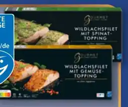 Aldi Nord Gourmet Finest Cuisine Wildlachsfilet mit Topping Angebot