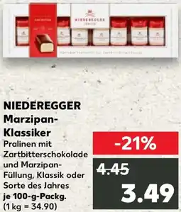 Kaufland NIEDEREGGER Marzipan- Klassiker Angebot