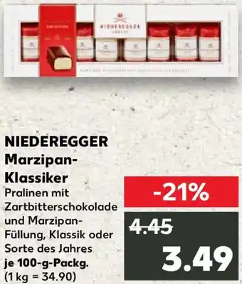 Kaufland NIEDEREGGER Marzipan- Klassiker Angebot
