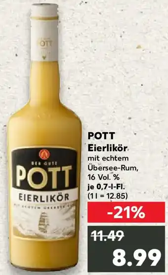 Kaufland POTT Eierlikör Angebot