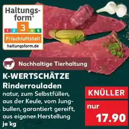 Kaufland K-WERTSCHÄTZE Rinderrouladen Angebot