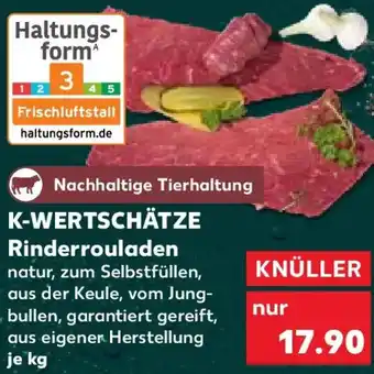 Kaufland K-WERTSCHÄTZE Rinderrouladen Angebot