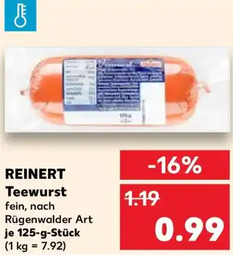 Kaufland REINERT Teewurst Angebot