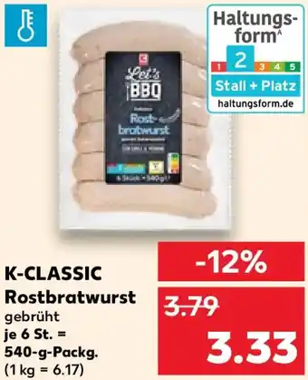 Kaufland K-CLASSIC Rostbratwurst Angebot