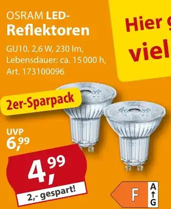 Sonderpreis Baumarkt OSRAM LED- Reflektoren Angebot