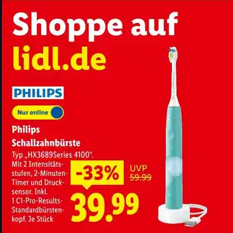 Lidl Philips schallzahnbürste Angebot