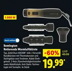 Lidl Remington rotierende warmluftbürste typ gold dust as5208 Angebot