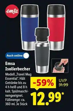 Lidl Emsa isolierbecher travel mug essential Angebot