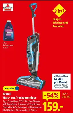 Lidl Bissell nass- und trockenreiniger typ „crosswave 17132“ Angebot