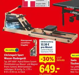 Lidl Christopeit sport wasser-rudergerät Angebot