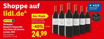 Lidl Mezquiriz tempranillo tinto roble do Angebot
