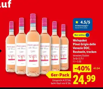 Lidl Weinpaket pinot grigio delle venezie doc Angebot