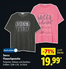 Lidl Soccx flauschponcho Angebot